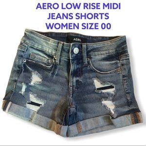 AEROPOSTALE JEAN SHORTS.